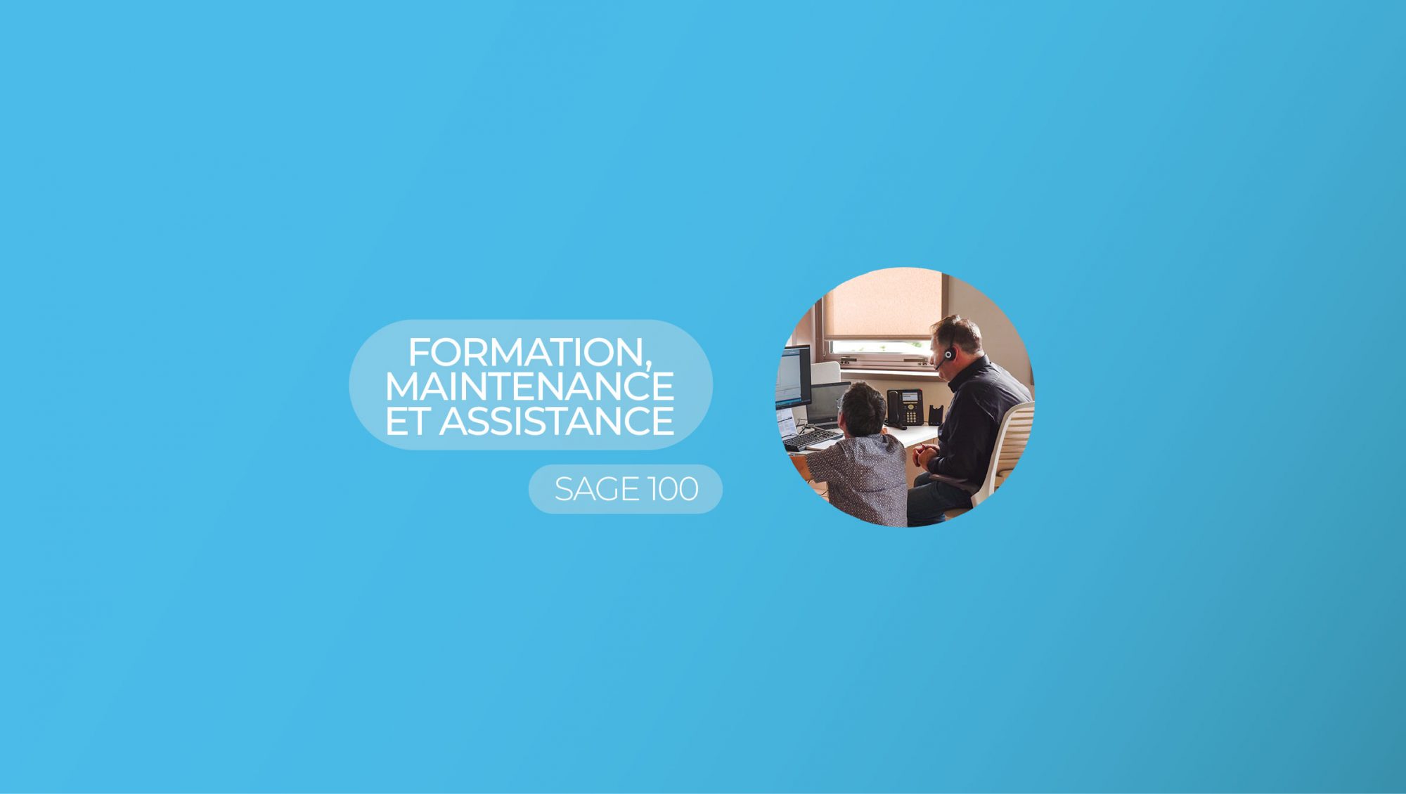 Illustration d'un article concernant le spécialisation de RGM Informatique sur la formation et l'assistance au logiciel Sage 100